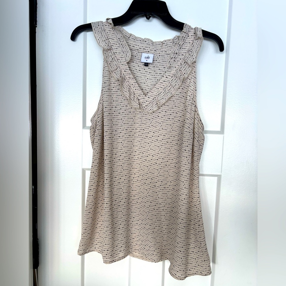 Cabi 4179 Morse Code Tank Top Sleeveless Blouse med new